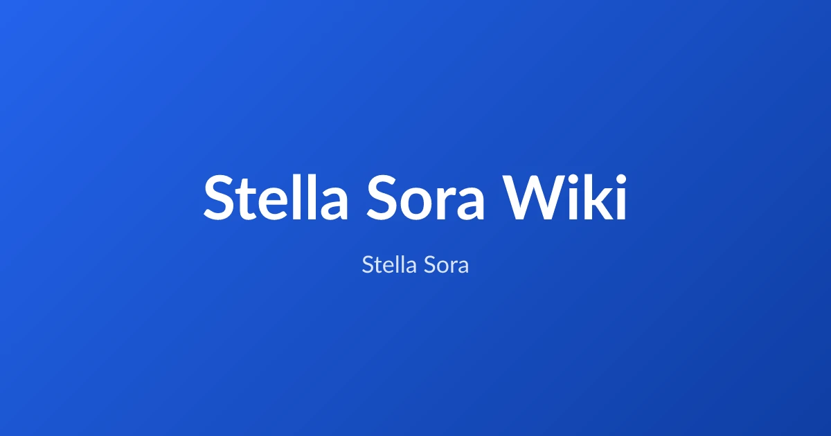 Stella Sora game artwork